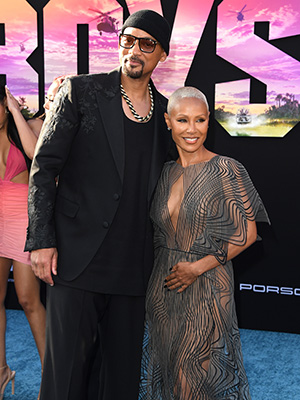 Will Smith and Jada Pinkett-Smith at the Bad Boys red carpet premiere