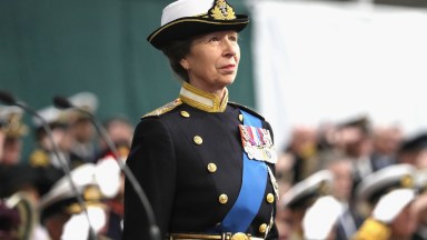   Her Royal Highness The Princess Royal attends the Commissioning Ceremony of HMS Queen Elizabeth at HM Naval Base on December 7, 2017 in Portsmouth, England.  (Photo by Chris Jackson/Getty Images)