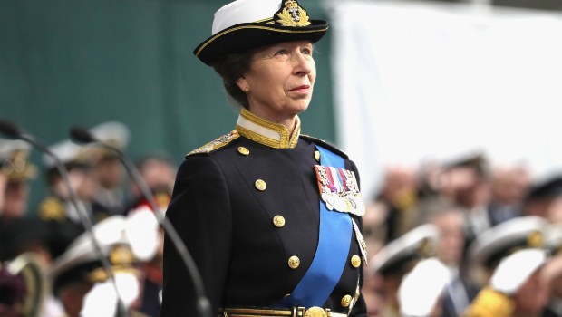 PORTSMOUTH, ENGLAND - DECEMBER 07:  Her Royal Highness The Princess Royal attends the Commissioning Ceremony of HMS Queen Elizabeth at HM Naval Base on December 7, 2017 in Portsmouth, England.  (Photo by Chris Jackson/Getty Images)