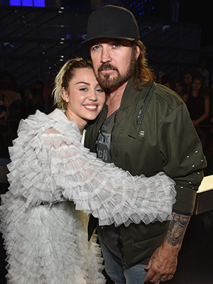 Miley Cyrus and Billy Ray Cyrus