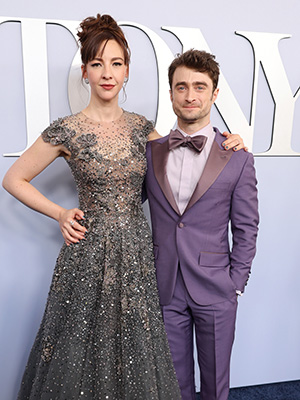 Erin Darke and Daniel Radcliffe at the 2024 Tony Awards