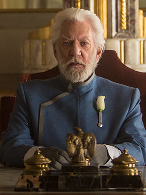 Donald Sutherland in The Hunger Games
