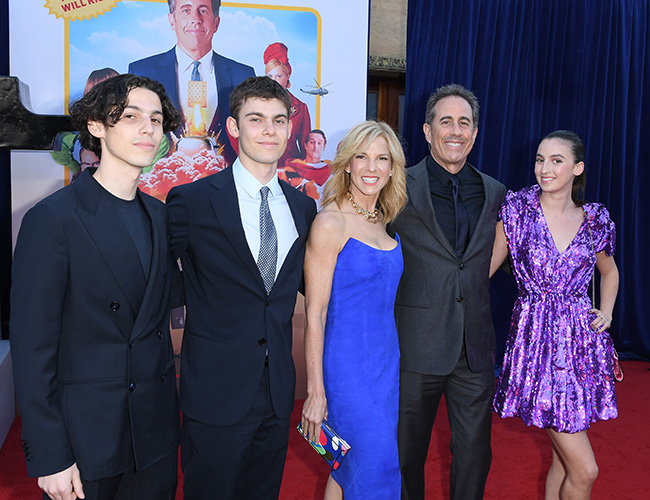 Shepherd Seinfeld, Jessica Seinfeld, Julian Seinfeld, Jerry Seinfeld and Sascha Seinfeld