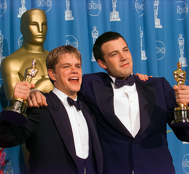 Matt Damon and Ben Affleck at the Oscars