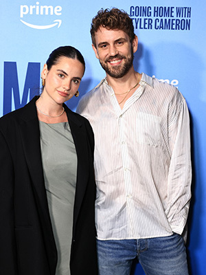 Nick Viall and Natalie Joy at the 'Going Home With Tyler Cameron' premiere.