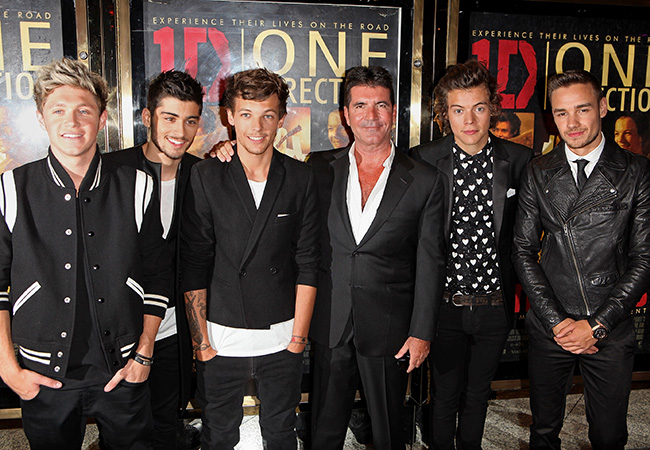 One Direction and Simon Cowell 