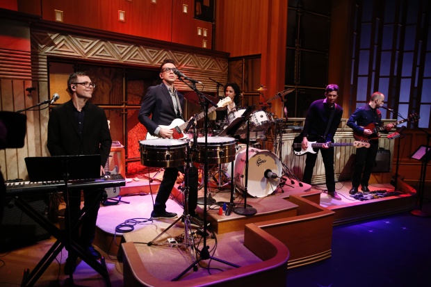 Eli Janney, Fred Armisen, Kim Thompson, Syd Butler and Seth Jabour of the 8G Band