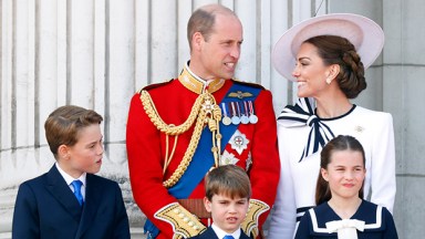 Prince George of Wales, Prince William, Prince Louis of Wales, Princess Charlotte of Wales and Princess Kate Middleton
