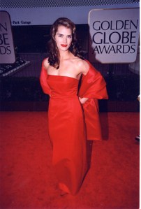 Brooke Shields at the 1998 Golden Globe Awards in Los Angeles. (Photo by Jeff Kravitz/FilmMagic, Inc)