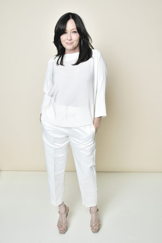 BEVERLY HILLS, CALIFORNIA - OCTOBER 05: Shannen Doherty poses for a portrait in the Getty Images & People Magazine Portrait Studio at Hallmark Channel and American Humanes 2019 Hero Dog Awards at the Beverly Hilton on October 05, 2019 in Beverly Hills, California. (Photo by Neilson Barnard/Getty Images for Hallmark Channel )