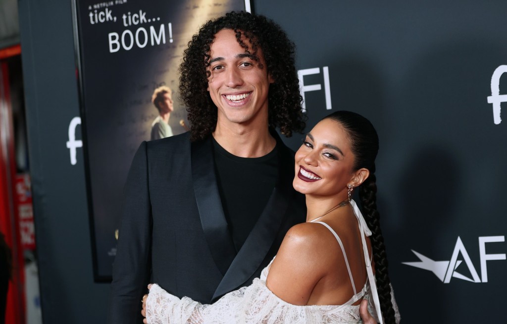 Cole Tucker and Vanessa Hudgens attend the 2021 AFI Fest