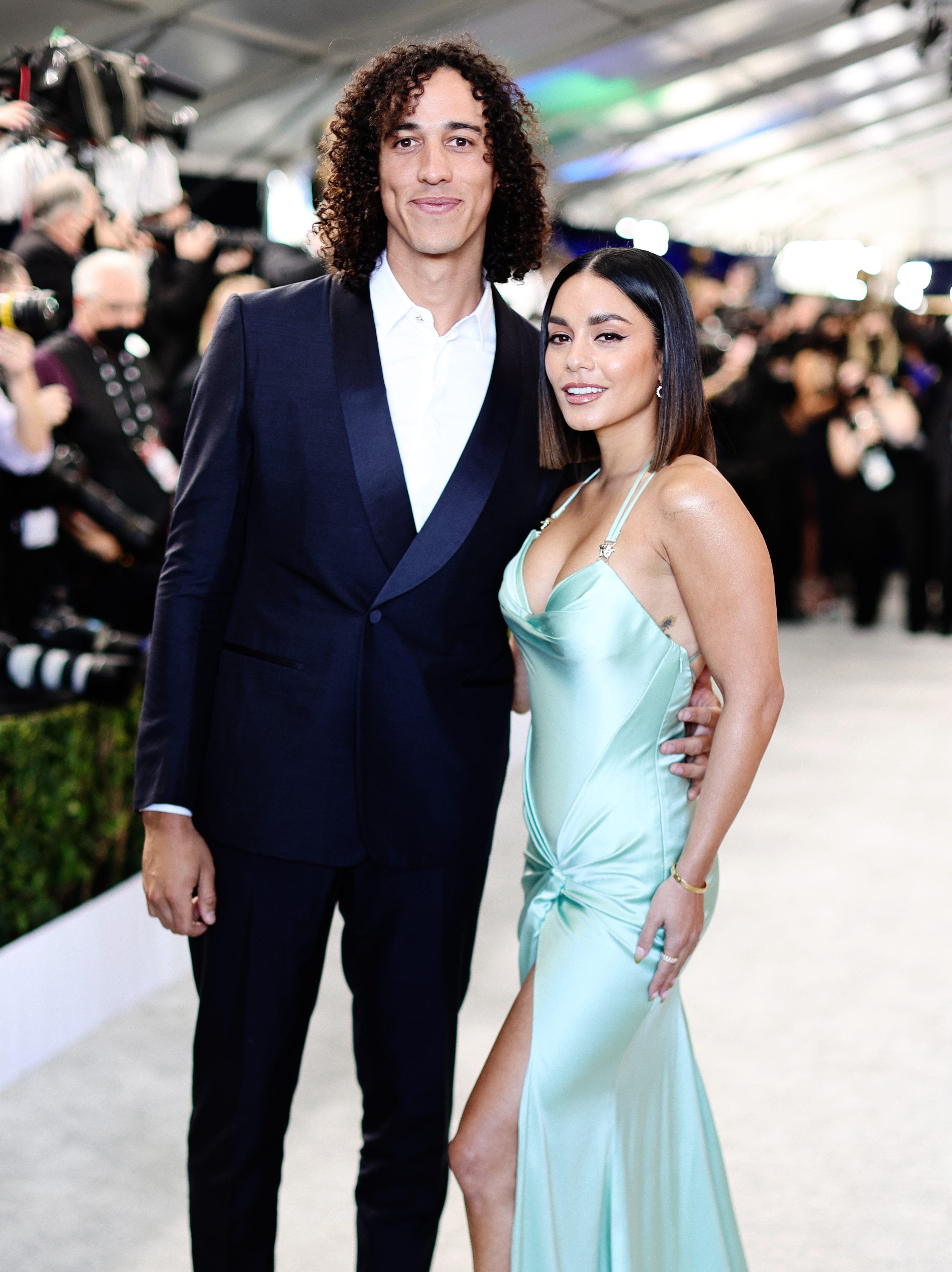 Cole Tucker and Vanessa Hudgens at the 28th Screen Actors Guild Awards