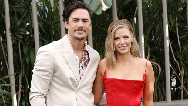 HOLLYWOOD, CALIFORNIA - JUNE 06: (L-R) Tom Sandoval and Ariana Madix attend the Los Angeles premiere of Universal Pictures' "Jurassic World Dominion" on June 06, 2022 in Hollywood, California. (Photo by Frazer Harrison/Getty Images)