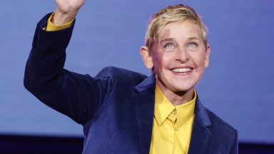 WASHINGTON, DC - NOVEMBER 15: Ellen DeGeneres walks onstage during the Michelle Obama: The Light We Carry Tour at Warner Theatre on November 15, 2022 in Washington, DC. (Photo by Tasos Katopodis/Getty Images for Live Nation)