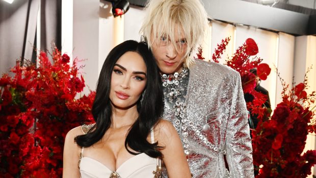 LOS ANGELES, CALIFORNIA - FEBRUARY 05: (L-R) Megan Fox and Machine Gun Kelly attend the 65th GRAMMY Awards on February 05, 2023 in Los Angeles, California. (Photo by Lester Cohen/Getty Images for The Recording Academy)