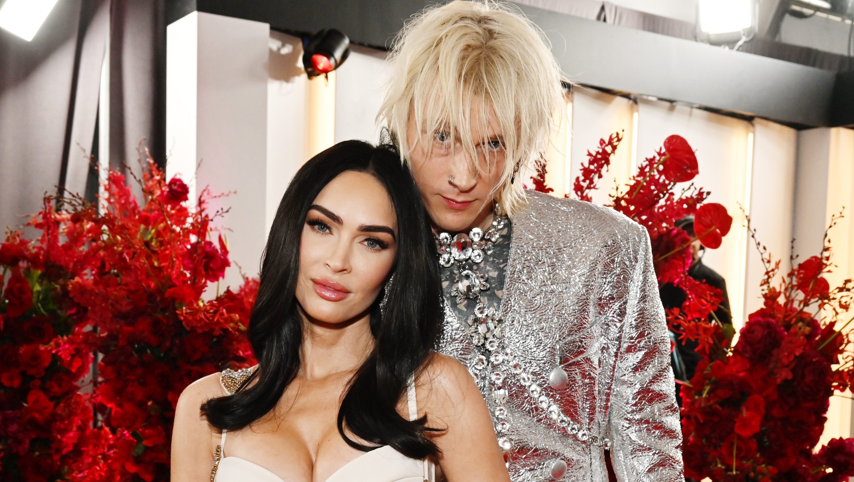 LOS ANGELES, CALIFORNIA - FEBRUARY 05: (L-R) Megan Fox and Machine Gun Kelly attend the 65th GRAMMY Awards on February 05, 2023 in Los Angeles, California. (Photo by Lester Cohen/Getty Images for The Recording Academy)