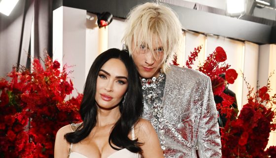 LOS ANGELES, CALIFORNIA - FEBRUARY 05: (L-R) Megan Fox and Machine Gun Kelly attend the 65th GRAMMY Awards on February 05, 2023 in Los Angeles, California. (Photo by Lester Cohen/Getty Images for The Recording Academy)