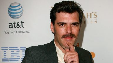 Actor Jay Johnston during cocktails at the 19th Annual GLAAD Media Awards on April 25, 2008 at the Kodak Theatre in Hollywood, California. (Photo by Jeff Vespa/WireImage)