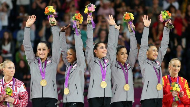 McKayla Maroney, Jordyn Wieber, Gabrielle Douglas, Alexandra Raisman and Kyla Ross