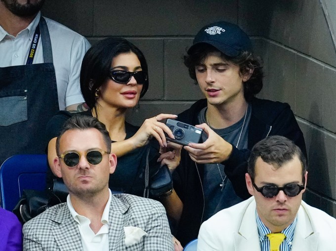 Kylie & Timothee Holding a Camera