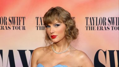 LOS ANGELES, CALIFORNIA - OCTOBER 11: Taylor Swift attends "Taylor Swift: The Eras Tour" Concert Movie World Premiere at AMC The Grove 14 on October 11, 2023 in Los Angeles, California. (Photo by Matt Winkelmeyer/Getty Images)