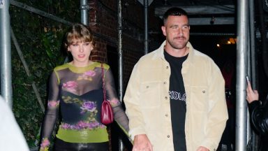 NEW YORK, NEW YORK - OCTOBER 15: Taylor Swift and Travis Kelce have dinner at Waverly Inn on October 15, 2023 in New York City. (Photo by Gotham/GC Images)