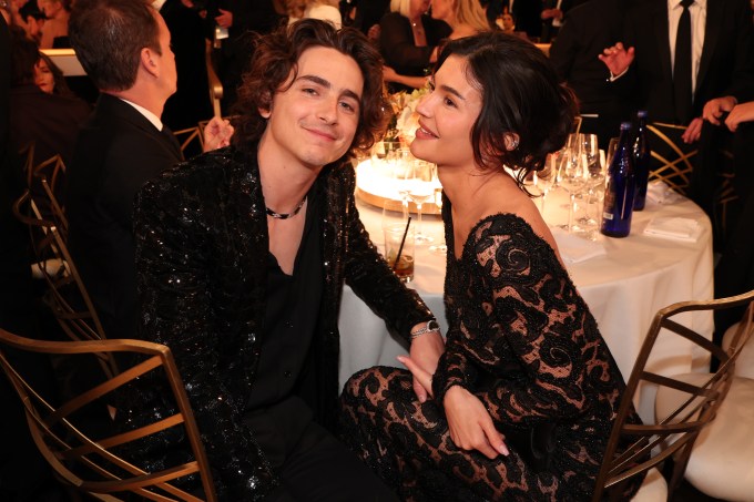 Kylie & Timothee at the Golden Globes