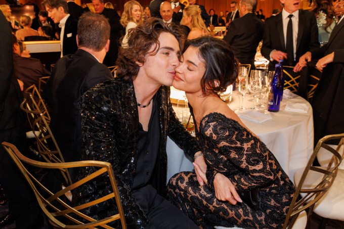 Timothee & Kylie Kissing at the Golden Globes