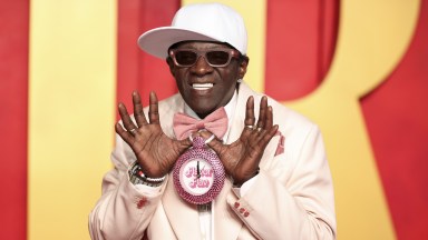 Flavor Flav at the 2024 Vanity Fair Oscar Party held at the Wallis Annenberg Center for the Performing Arts on March 10, 2024 in Beverly Hills, California. (Photo by Christopher Polk/Variety via Getty Images)
