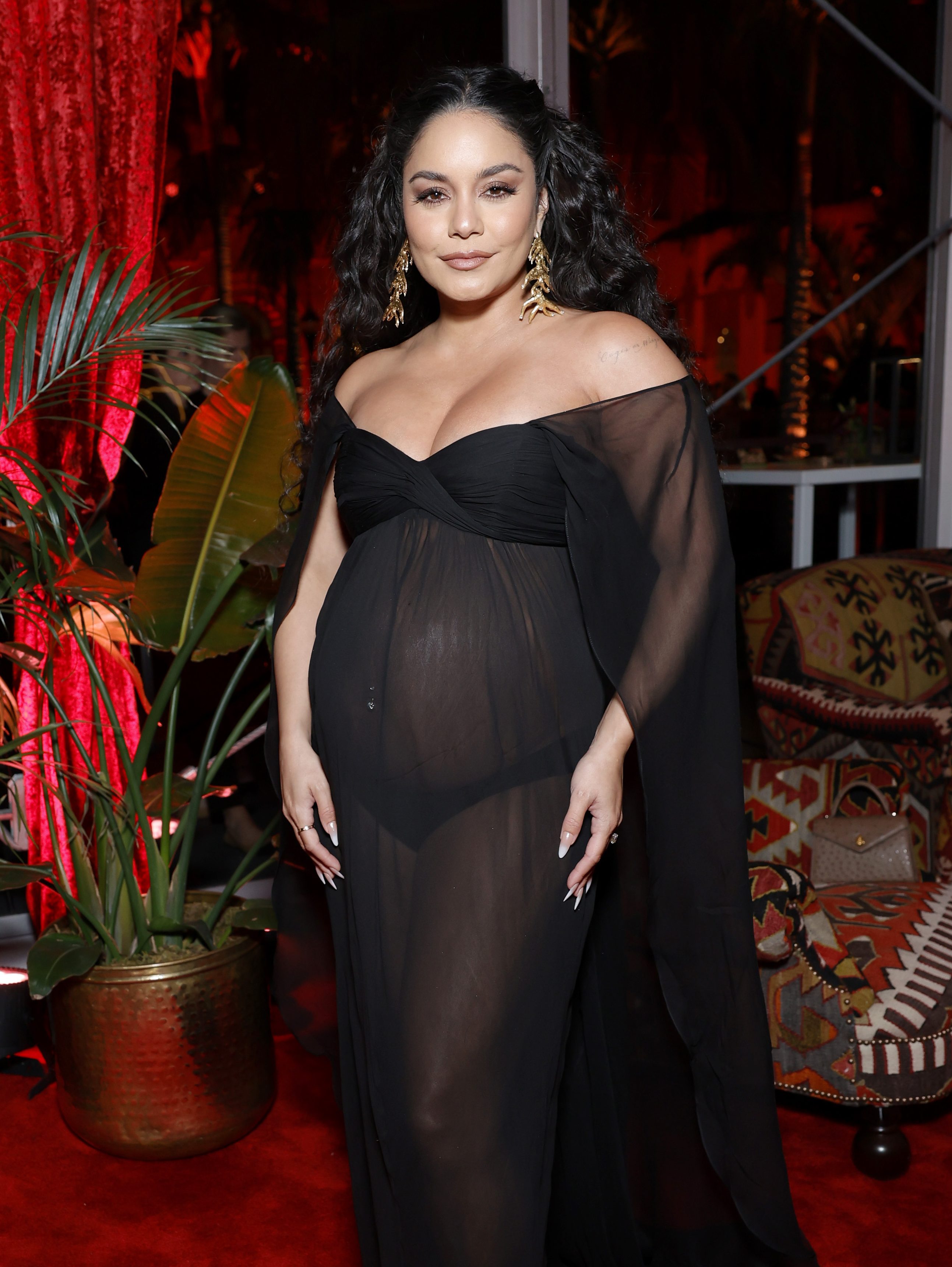 Vanessa Hudgens attends the 2024 Vanity Fair Oscar Party