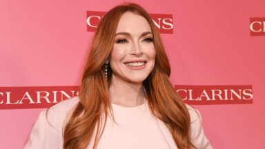 LOS ANGELES, CALIFORNIA - MARCH 15: Lindsay Lohan attends Clarins New Product Launch Party at Private Residence on March 15, 2024 in Los Angeles, California.  (Photo by Olivia Wong/Getty Images)