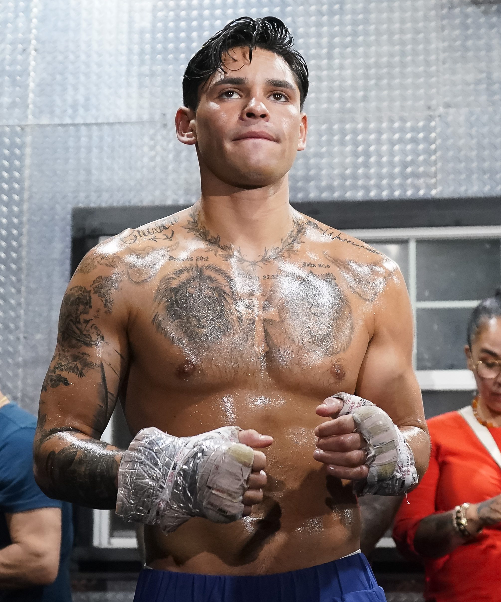 Ryan Garcia at the World Class Boxing Gym