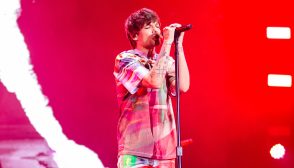 SAO PAULO, BRAZIL - MAY 11: Louis Tomlinson performs live on stage as part of "Faith in the Future World Tour" at Allianz Parque on May 11, 2024 in Sao Paulo, Brazil. (Photo by Mauricio Santana/Getty Images)