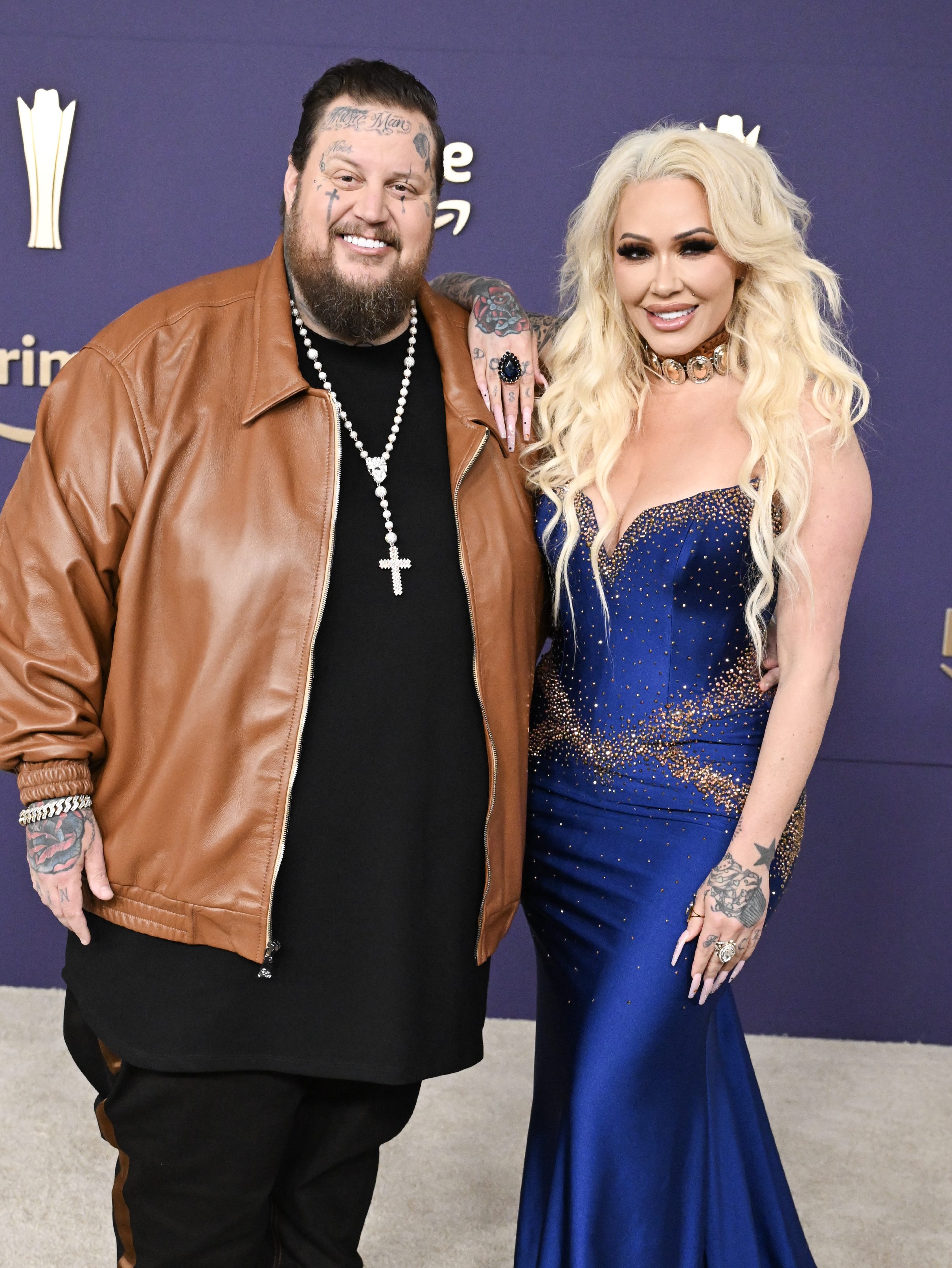 Jelly Roll and Bunnie XO at the 59th Academy of Country Music Awards