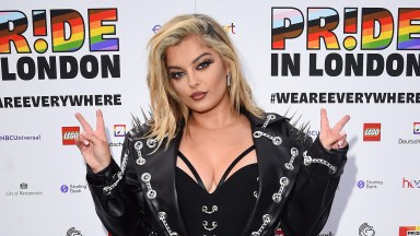 LONDON, ENGLAND - JUNE 29: Bebe Rexha backstage during Pride In London 2024 at Trafalgar Square on June 29, 2024 in London, England. (Photo by Eamonn M. McCormack/Getty Images for Pride In London)