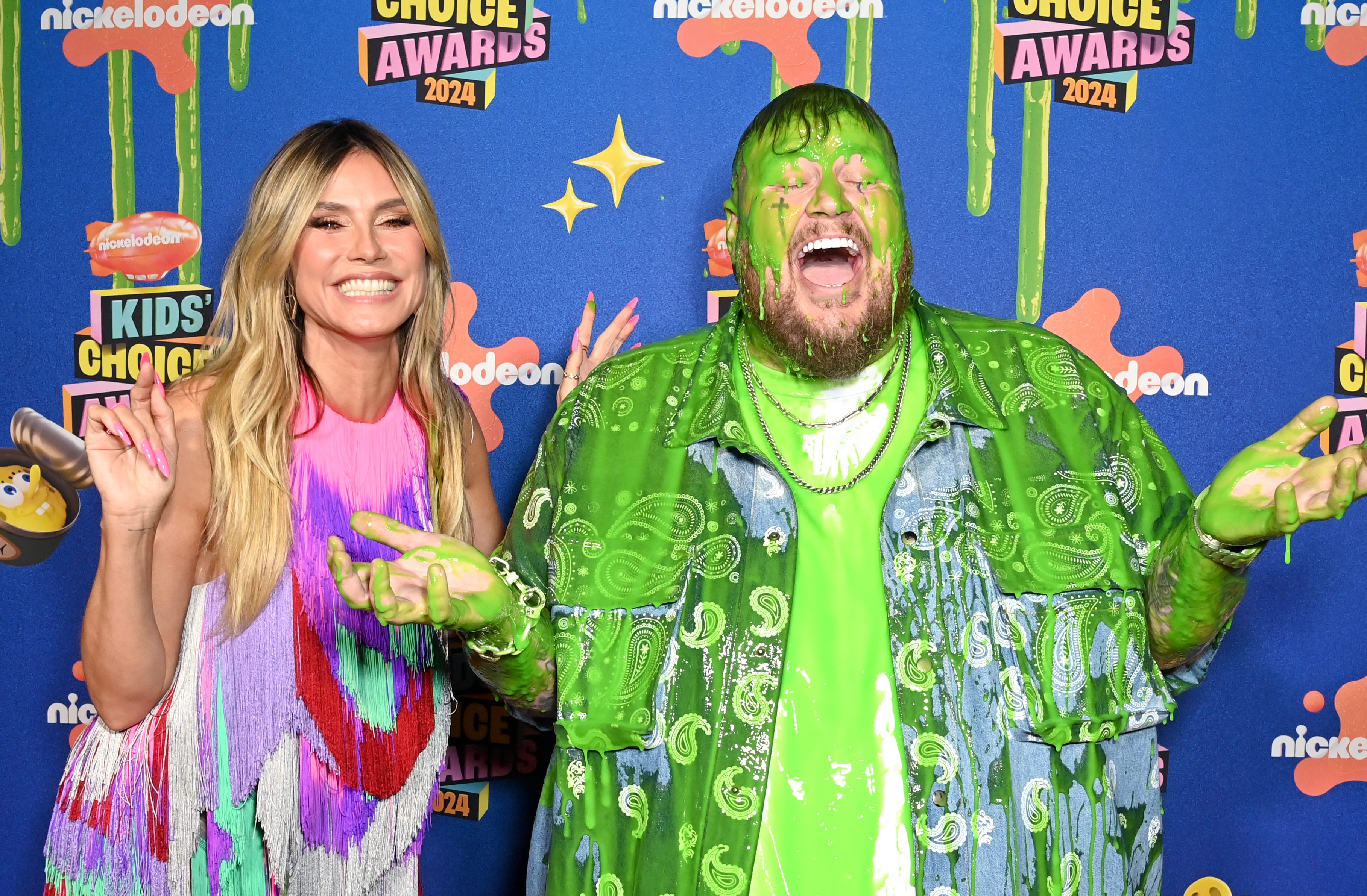 Heidi Klum and Jelly Roll attend Nickelodeon Kids' Choice Awards 2024