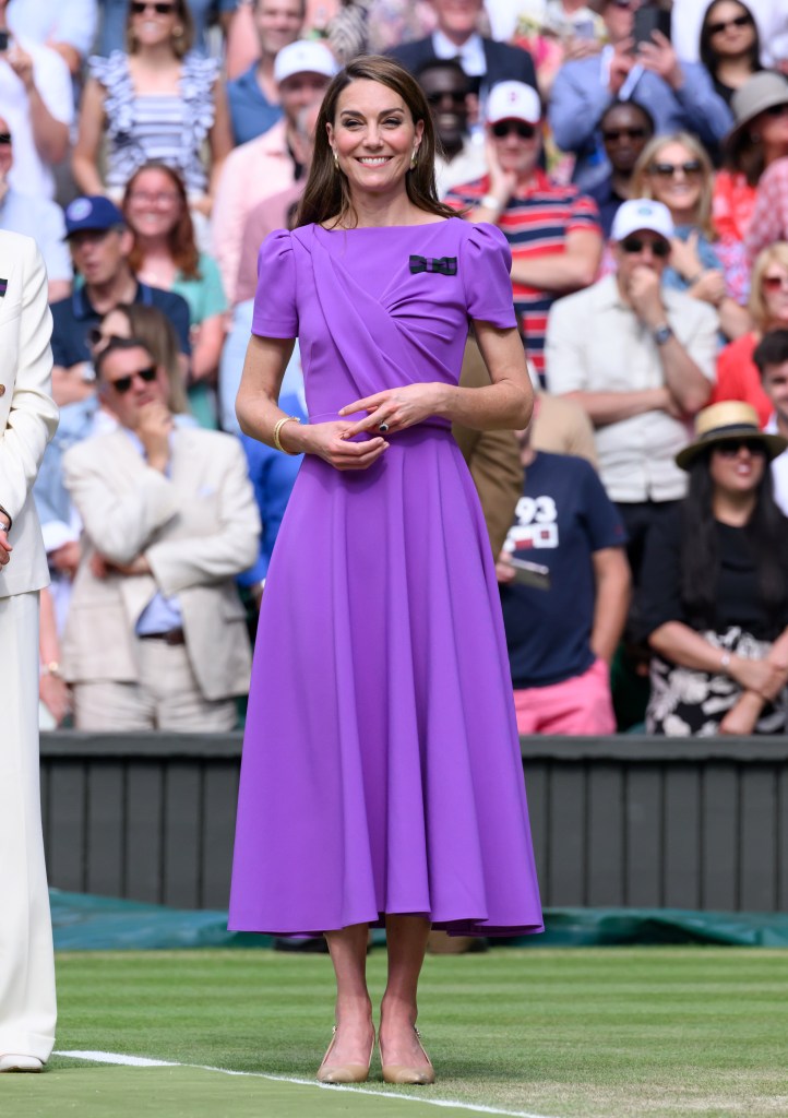 Kate Middleton am vierzehnten Tag der Wimbledon Tennis Championships im All England Lawn Tennis and Croquet Club 