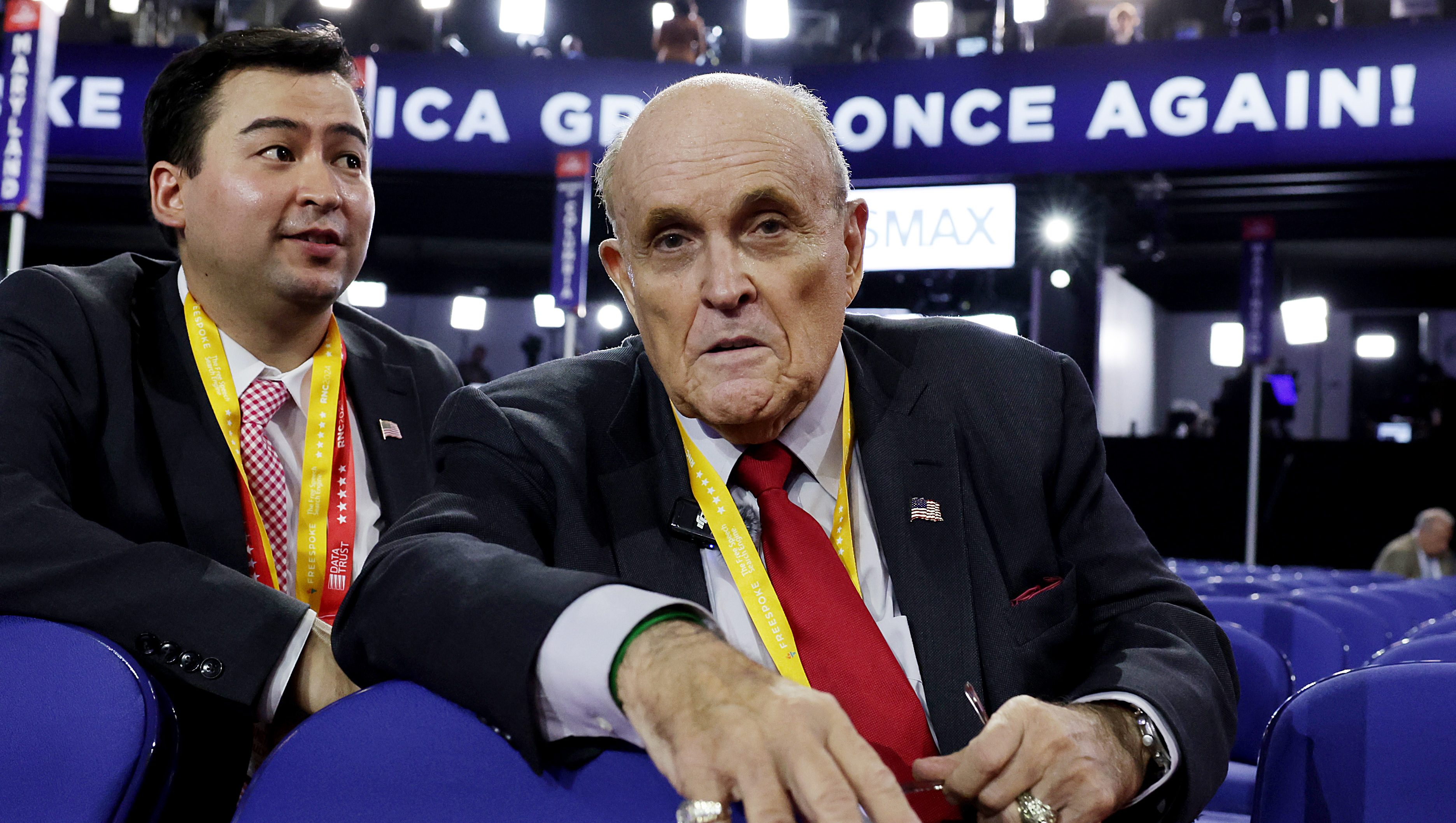 Rudy Giuliani Falls Down During RNC Appearance: Watch