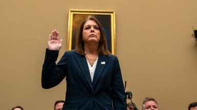 WASHINGTON, DC - JULY 22: United States Secret Service Director Kimberly Cheatle is sworn in before testifying before the House Oversight and Accountability Committee during a hearing at the Rayburn House Office Building on July 22, 2024 in Washington, DC. The beleaguered leader of the United States Secret Service has vowed cooperation with all investigations into the agency following the attempted assassination of former President Donald Trump. (Photo by Kent Nishimura/Getty Images)