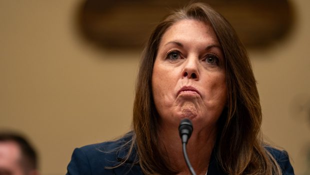 WASHINGTON, DC - JULY 22: United States Secret Service Director Kimberly Cheatle testifies before the House Oversight and Accountability Committee during a hearing at the Rayburn House Office Building on July 22, 2024 in Washington, DC. The beleaguered leader of the United States Secret Service has vowed cooperation with all investigations into the agency following the attempted assassination of former President Donald Trump. (Photo by Kent Nishimura/Getty Images)