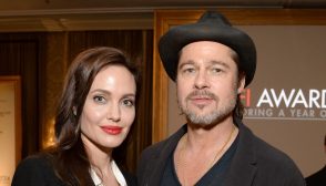Angelina Jolie and Brad Pitt attend the 15th Annual AFI Awards Luncheon