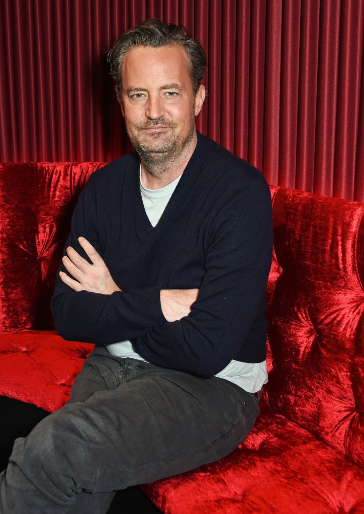 Matthew Perry poses at a photocall for "The End Of Longing"