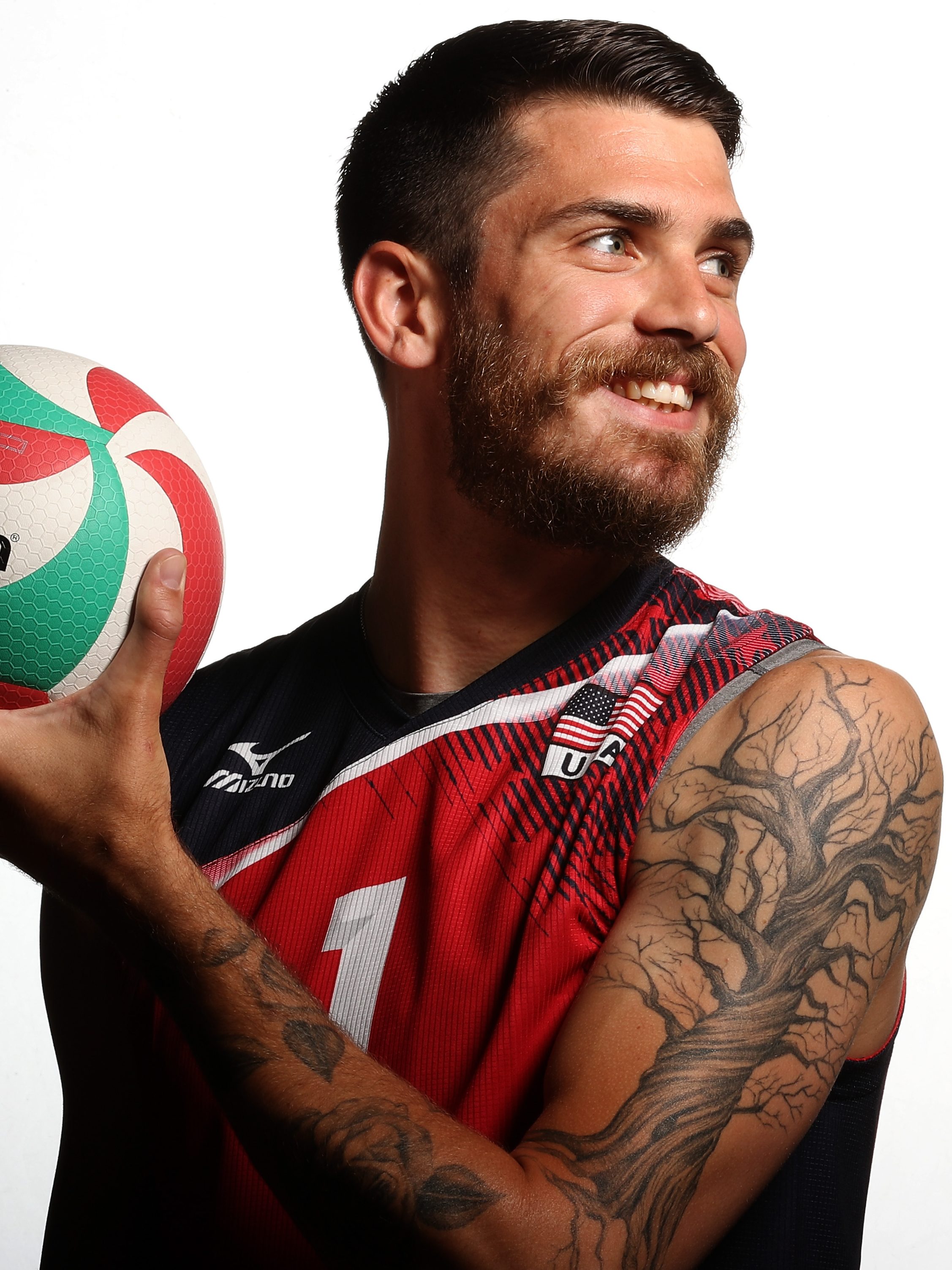 ANAHEIM, CA - MAY 24:  Matt Anderson of the USA men's indoor volleyball team poses for a portrait at the American Sports Center on May 24, 2016 in Anaheim, California.  (Photo by Sean M. Haffey/Getty Images)