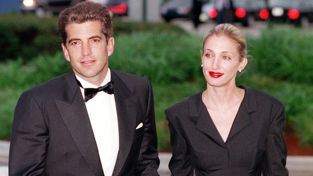 FILE PHOTO: John F. Kennedy, Jr. and his wife Carolyn Bessette Kennedy arrive at the annual John F. Kennedy Library Foundation dinner and Profiles in Courage awards in honor of the former President's 82nd Birthday, Sunday, May 23, 1999 at the Kennedy Library in Boston, MA. (Photo by Justin Ide)