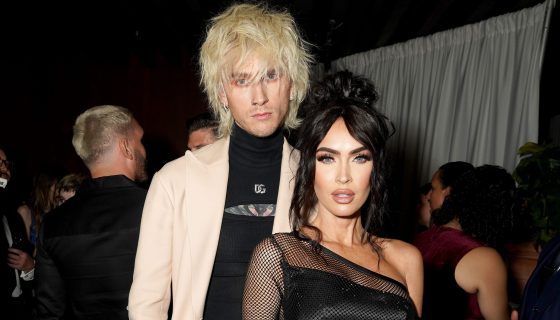 WEST HOLLYWOOD, CALIFORNIA - NOVEMBER 17: Machine Gun Kelly and Megan Fox attend the GQ Men of the Year Party 2022 at The West Hollywood EDITION on November 17, 2022 in West Hollywood, California. (Photo by Presley Ann/Getty Images for GQ)