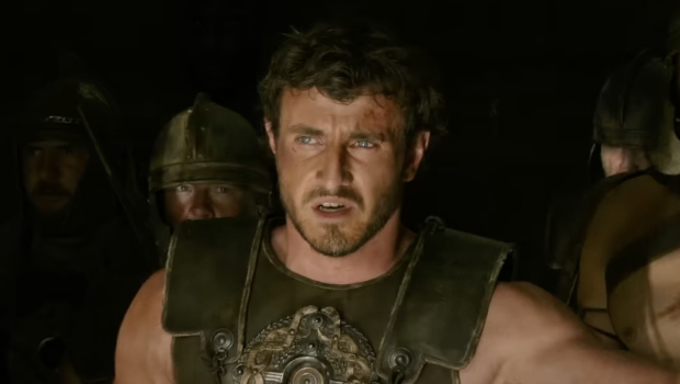 Paul Mescal in a scene from 'Gladiator II'