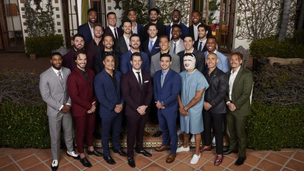 THE BACHELORETTE - ABCÕs ÒThe BachelorÓ stars Back row: Dylan, Brian, Grant, Sam N., John M., Marvin Row 3: Sam M., Spencer, Brendan, Hakeem, Jahaan Row 2: Brett, Kevin, Austin, Aaron, Devin, Ricky Front row: Moze, Tomas A., Marcus, Jeremy, Thomas, Jonathon J., Dakota, Matt. (Disney/Michael Kirchoff)