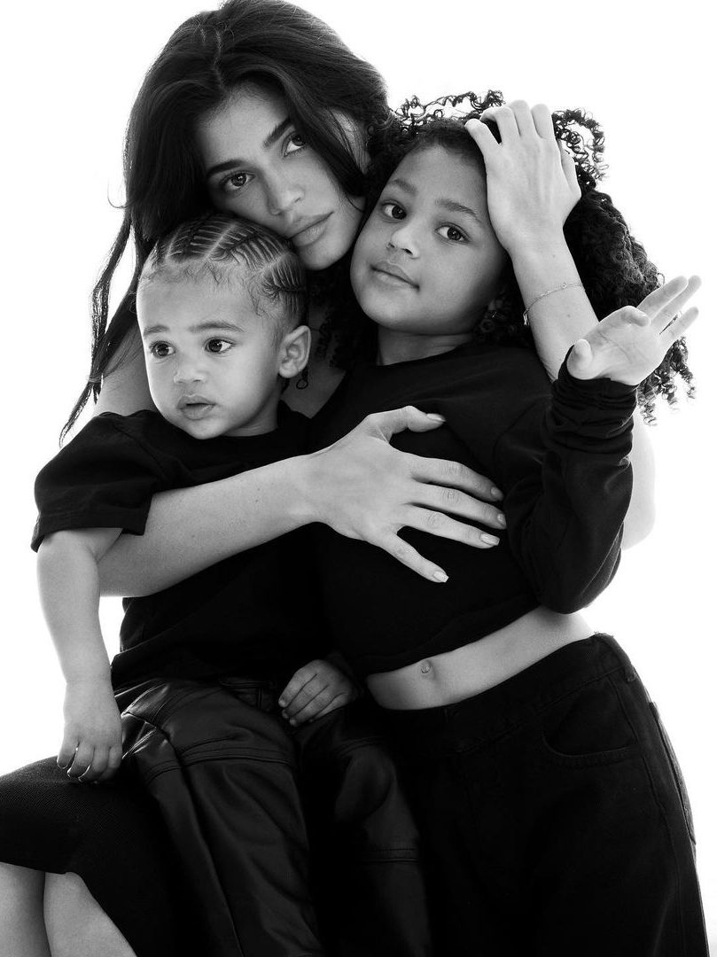 Kylie Jenner with her kids Stormi Webster and Aire Webster Instagram