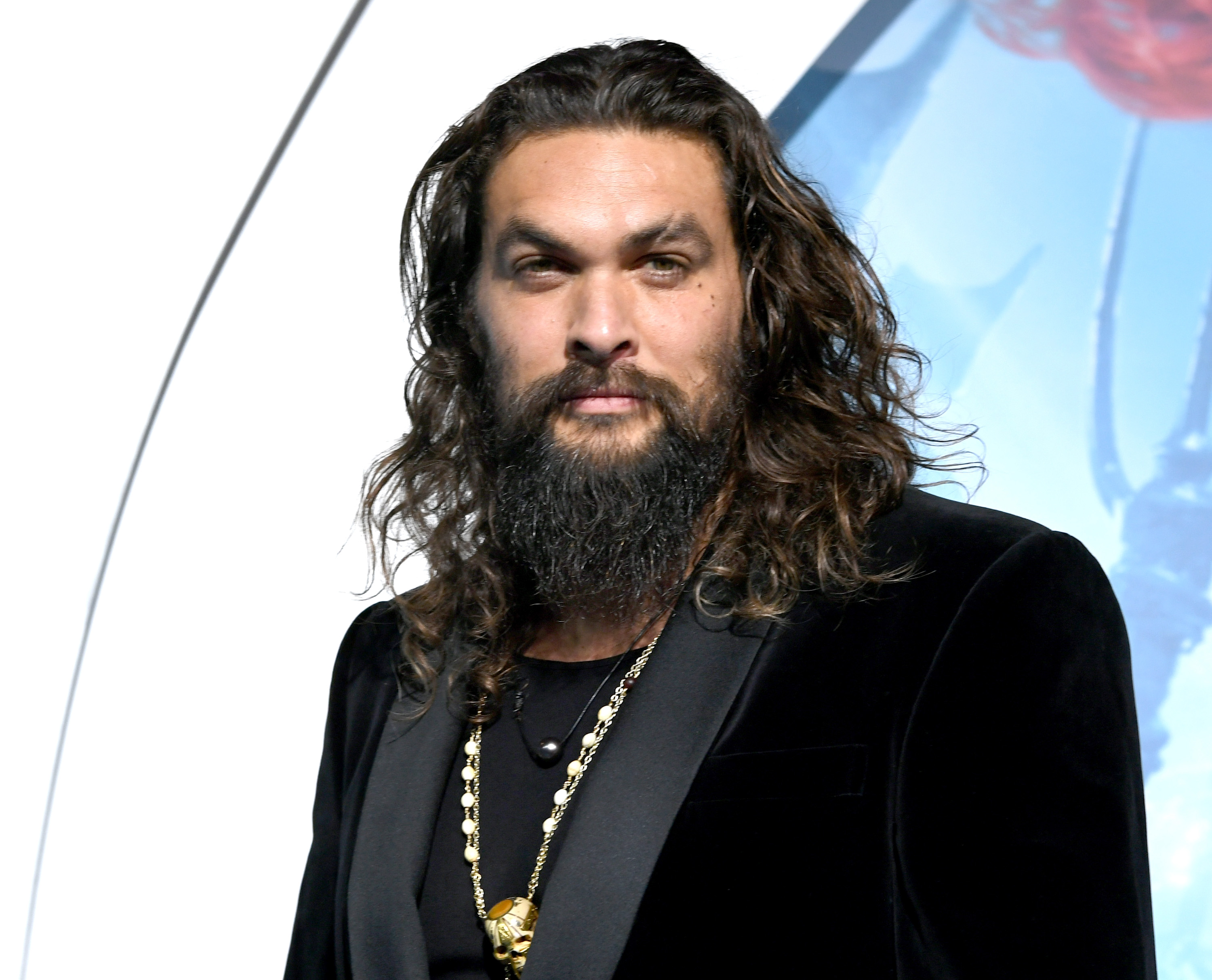 Jason Momoa arrives at the premiere of Warner Bros. Pictures' "Aquaman" at the Chinese Theatre on December 12, 2018 in Los Angeles, California. (Photo by Kevin Winter/Getty Images)
