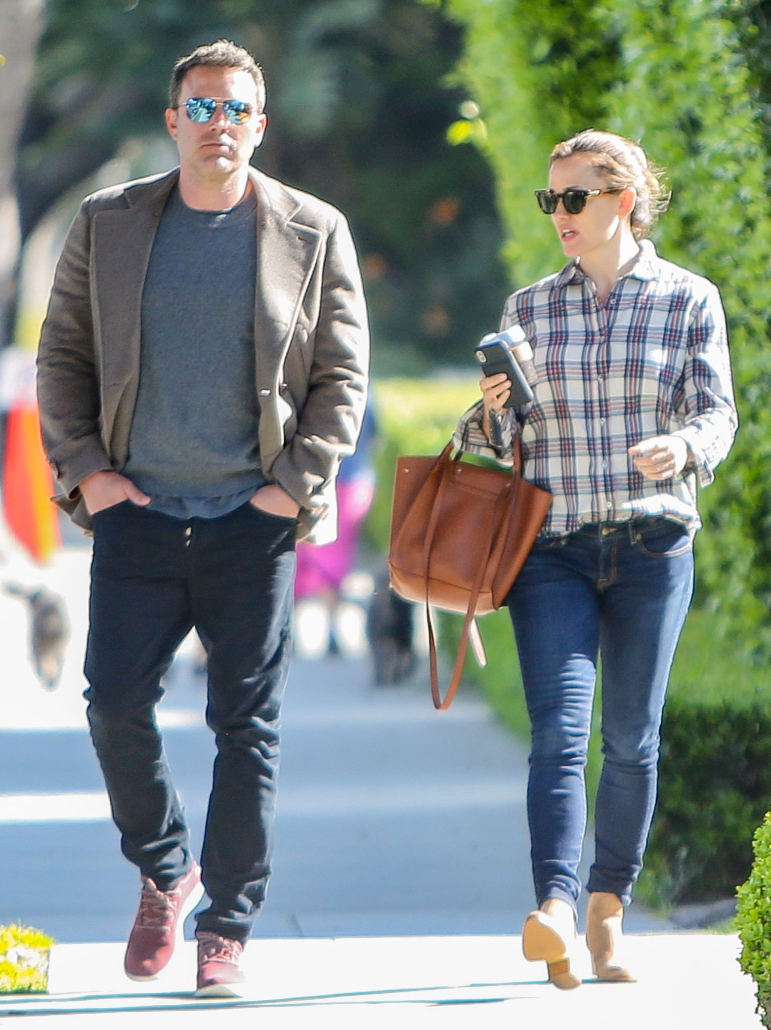 LOS ANGELES, CA - APRIL 09: Ben Affleck and Jennifer Garner are seen on April 09, 2019 in Los Angeles, California.  (Photo by BG004/Bauer-Griffin/GC Images)